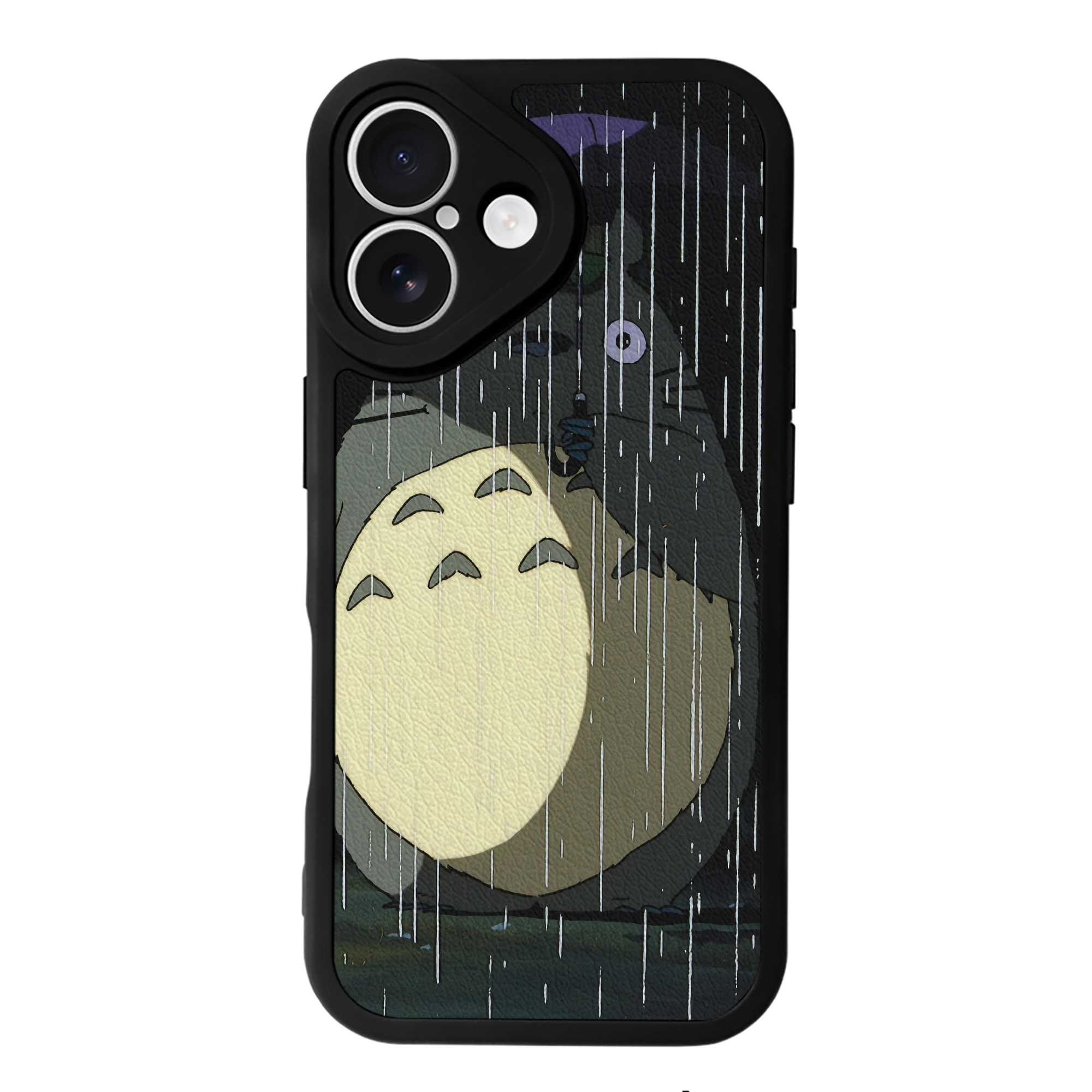 となりのトトロ 草壁メイ 草壁サツキ My Neighbor Totoro Satsuki Kusakabe Mei Kusakabe 【iPhone 16シリーズ対応】シリコンスマホケース（レザー調） 材質：シリコン